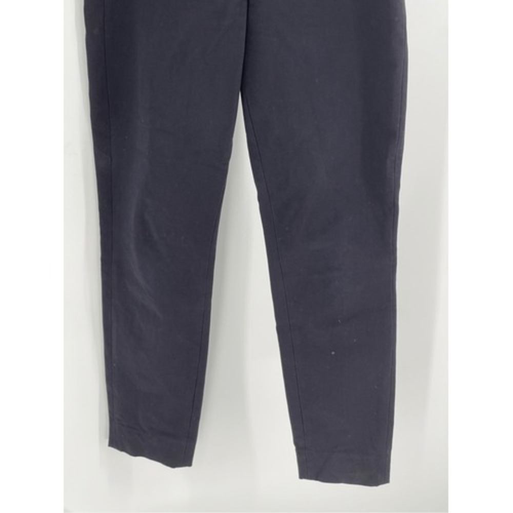 Everlane Pants Ponte Ankle Women's Size 4 Black Side Zip Stretch Waist - Picture 4 of 12